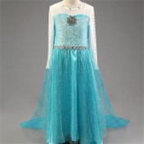 Rochie rochita NOUA printesa Elsa Frozen cu trena