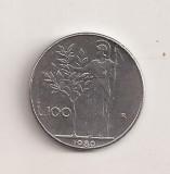 Moneda Italia - 100 Lire 1980 v1, Europa