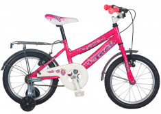Bicicleta Copii TEC Felix Culoare roz ,Roata 16&amp;quot; OtelPB Cod:201632000008 foto