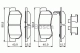 Set placute frana,frana disc HYUNDAI SONATA V (NF) (2005 - 2010) BOSCH 0 986 494 635