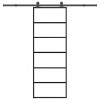 VidaXL Ușă glisantă cu set feronerie, 76x205 cm, sticlă ESG/aluminiu 3332830