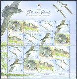 WWF PITCAIRM ISLANDS 2016-pasari-Bloc de 4 serii cu 4 timbre nestampilate MNH, Nestampilat