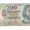 Bancnota Ungaria 200 forint/forinti 1998, circulata