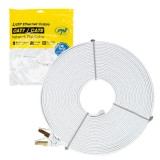 Aproape nou: Cablu de retea plat S/STP CAT7 PNI U7200W, 2 x RJ45, 4 perechi de fire
