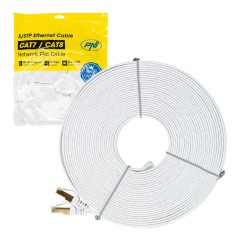 Resigilat : Cablu de retea plat S/STP CAT7 PNI U7200W, 2 x RJ45, 4 perechi de fire foto