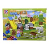 Set Constructie Duplo Ferma Vesela, Compatibil LEGO Duplo, 188-52, Plastic, 3+ Ani