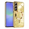 Husa MagSafe pentru Samsung Galaxy A56 A566 / A36 A366, Techsuit, Luxury Glitter, Aurie