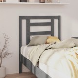 VidaXL Tăblie de pat, gri, 81x4x100 cm, lemn masiv de pin 818797