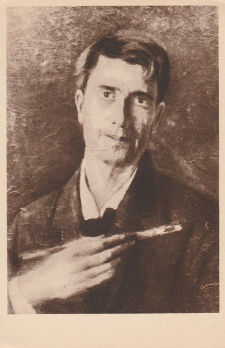 1951 Romania - CP pictura Autoportret de Stefan Luchian, ilustrata RPR