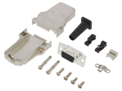 Conector D-Sub 9 pini mamă pe cablu foto