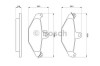 Set placute frana,frana disc RENAULT LAGUNA I (B56, 556) (1993 - 2001) BOSCH 0 986 461 148
