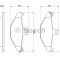 Set placute frana,frana disc RENAULT LAGUNA I (B56, 556) (1993 - 2001) BOSCH 0 986 461 148