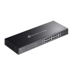 SWITCH TP-LINK Omada 20-Port Gigabit Easy Managed Switch cu 16-Port PoE+,125W buget POE, carcasa metalica &amp;quot;ES220GMP&amp;quot; (timbru verde 2 lei) foto