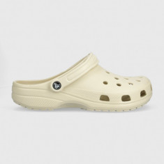 Crocs papuci Classic bărbați, culoarea bej 10001