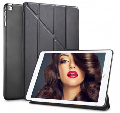 Husa Tableta Apple iPad 9.7&amp;quot; 5Th Generation 2018 IPad Air 5 ofera protectie Ultrasubtire Lux Oregami Black foto