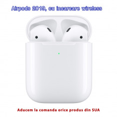 Apple Airpods 2 (2019) cu incarcare wireless | Orice la comanda din SUA foto