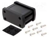 Carcasă universală GAINTA aluminiu negru 68,7mm x 49mm x 35,2mm