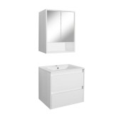 Mobilier complet de baie Porto 60, alb