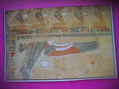 HOPCT 6901 Theba de Vest PICTURA MURALa TEMPLUL REGINEI HATSCHEPSUT -EGIPT -AFRICA-NECIRCULATA foto