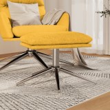 Cumpara ieftin Taburet, galben muștar, 60x60x35 cm, material textil
