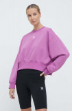Adidas Originals bluză Adicolor Essentials Crew Sweatshirt femei, culoarea roz, uni, IR5975