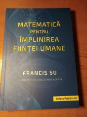 Matematica pentru implinirea fiintei umane, Francis Su, Matematică