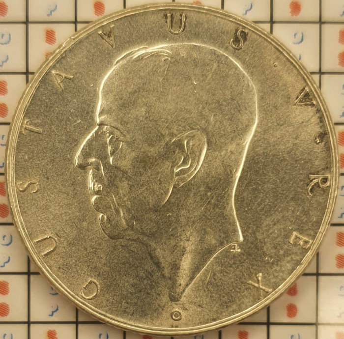 Suedia 2 coroane kronor 1938 argint - Delaware - km 807 - A004