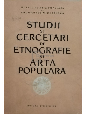 Studii si cercetari de etnografie si arta populara (editia 1965) foto