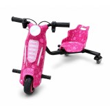 Tricicleta electrica Drift 360 pentru copii KidsCare E600 Mini 150W, roz