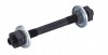 Ax Roata Fata Bicicleta 108mm M9 CR-MO, Filet M10, Otel, Lungime 145mm, Diametru Con 17mm, Diametru Manta 29mm