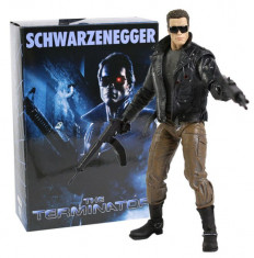 Figurina Terminator T-800 Arnold Schwarzenegger Police Station 18 cm foto