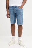 Pepe Jeans pantaloni scurți jeans SLIM GYMDIGO SHORT TRACK PM801075HV1