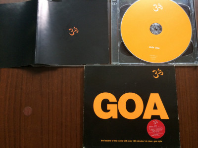 Goa vol. 1 compilatie 2 CD dublu disc muzica progressive psy trance UK 2002 VG+ foto