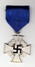 Cruce germana WW II 25 de ani de serviciu credincios
