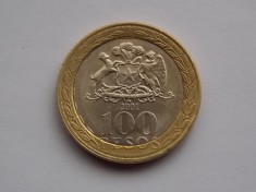 100 PESOS 2001 CHILE foto