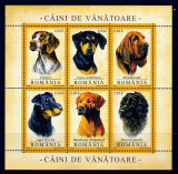 Cumpara ieftin RO 2005 LP 1694 a &quot;Caini de vanatoare&quot; , bloc de 6 marci ,colita 361 , MNH, Nestampilat