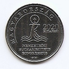 Ungaria 50 Forint 2021 - (Congresul euharistic) 27.4 mm, KM-New UNC !!!