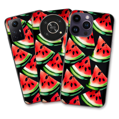Husa Apple iPhone 14 Plus Silicon Gel Tpu Model Watermelon Slices foto