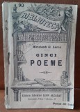 Cinci poeme - Haralamb G. Lecca, editie interbelica, Biblioteca pentru Toti nr.90, Leon Alcalay