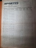 sportul popular 25 martie 1954-campionatul de sah,handbal,tenis de masa