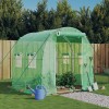Seră cu un cadru din oțel, verde, 4 m&sup2;, 2x2x2 m