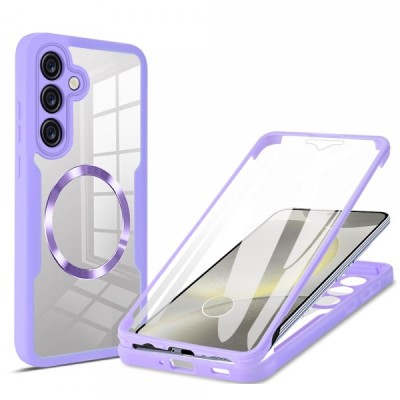 Husa MagSafe pentru Samsung Galaxy S24+ S926, Techsuit, ColorVerse 360, Mov foto