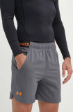 Under Armour pantaloni scurți de antrenament Vanish culoarea gri, 1373718