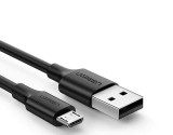 CABLU alimentare si date Ugreen, &quot;US289&quot;, Fast Charging Data Cable pt. smartphone, USB la Micro-USB, nickel plating, PVC, 0.5m, negru &quot;60135&quot; (timbru