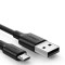 CABLU alimentare si date Ugreen, &quot;US289&quot;, Fast Charging Data Cable pt. smartphone, USB la Micro-USB, nickel plating, PVC, 0.5m, negru &quot;60135&quot; (timbru