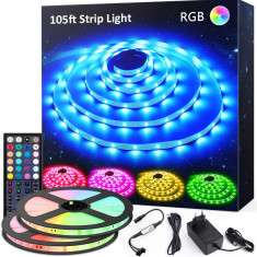 Banda LED RGB Novostella 32m, 960 Leduri, Telecomanda RF cu 44 butoane