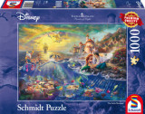 Puzzle 1000 piese - Thomas Kinkade - Disney - The Little Mermaid - Ariel | Schmidt