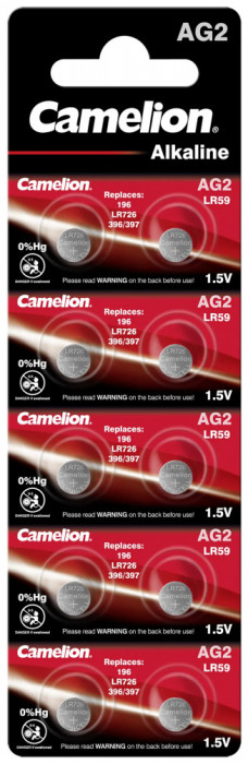 Baterii Ceas AG2 LR726 G2 1.5V 30mAh Camelion Blister 10