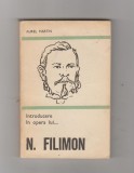 bnk ant Aurel Martin - Introducere in opera lui N Filimon