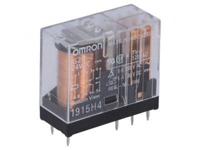 Releu Electromagnetic DPDT 24V 5A foto
